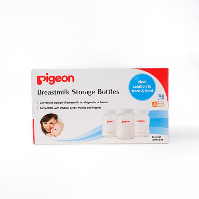 Pigeon Breast Milk Storage Bottles – 160ml (Pack of 3)